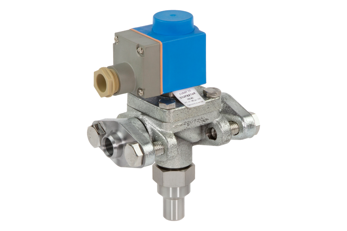 Ридан 032F6216R — Электромагнитный клапан EVRAT 15 с ответными фланцами в комплекте, без катушки