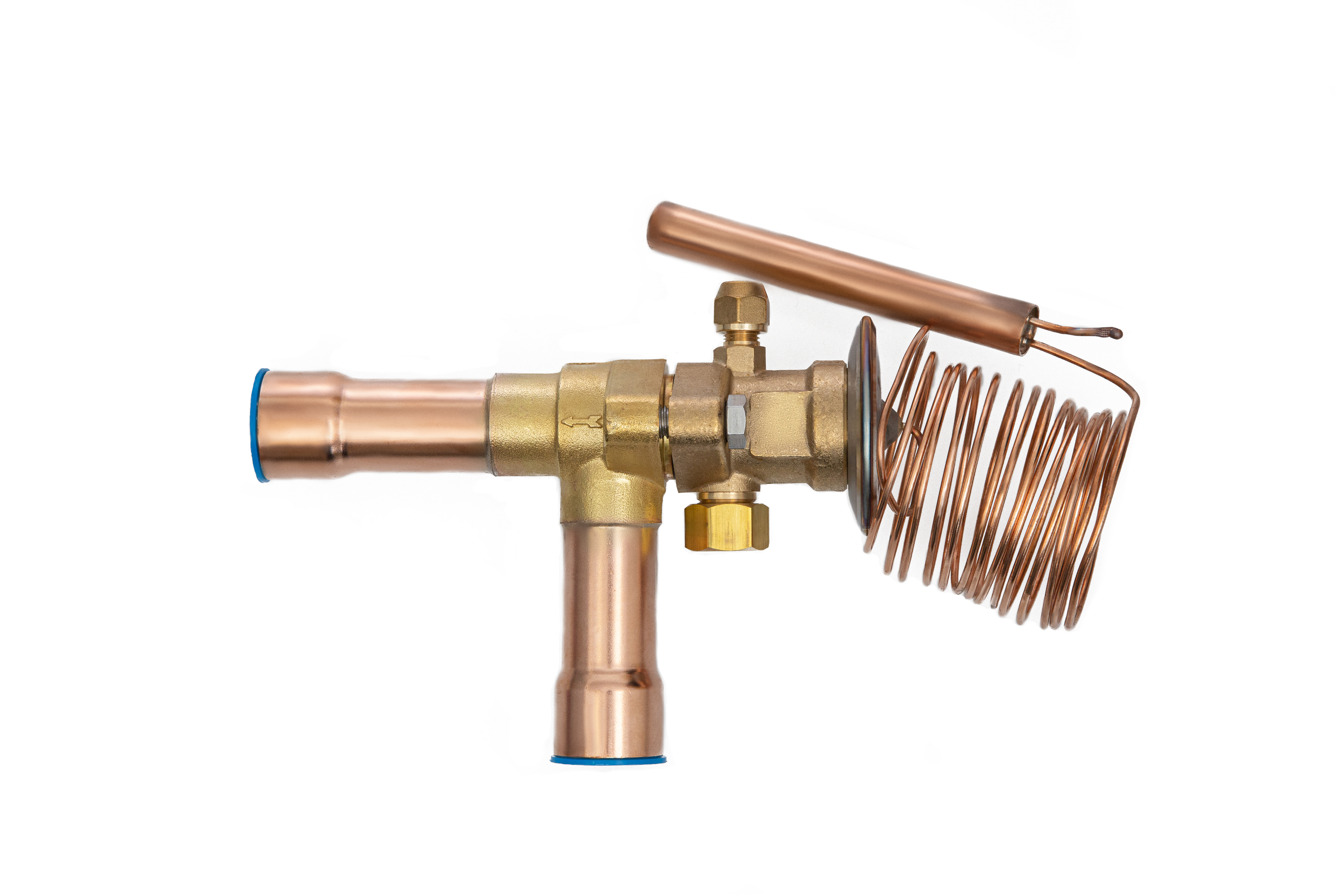 Ридан 069B3214R — Клапан терморегулирующий TE55-14, R134a, T кипения -40...10 ℃, угловой, присоединительные патрубки 1"1/8