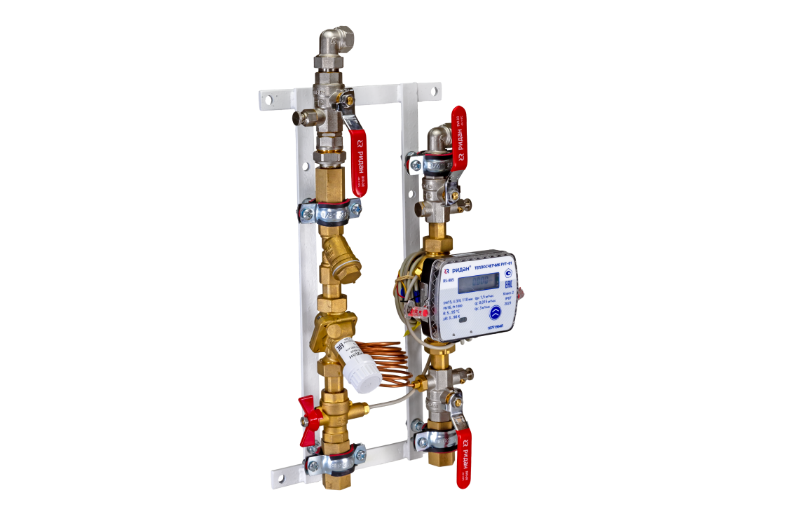 Ридан ШКСО – 1Р 003L1117QT — Квартирная станция для систем отопления, В1, с правым подключением, тип 3