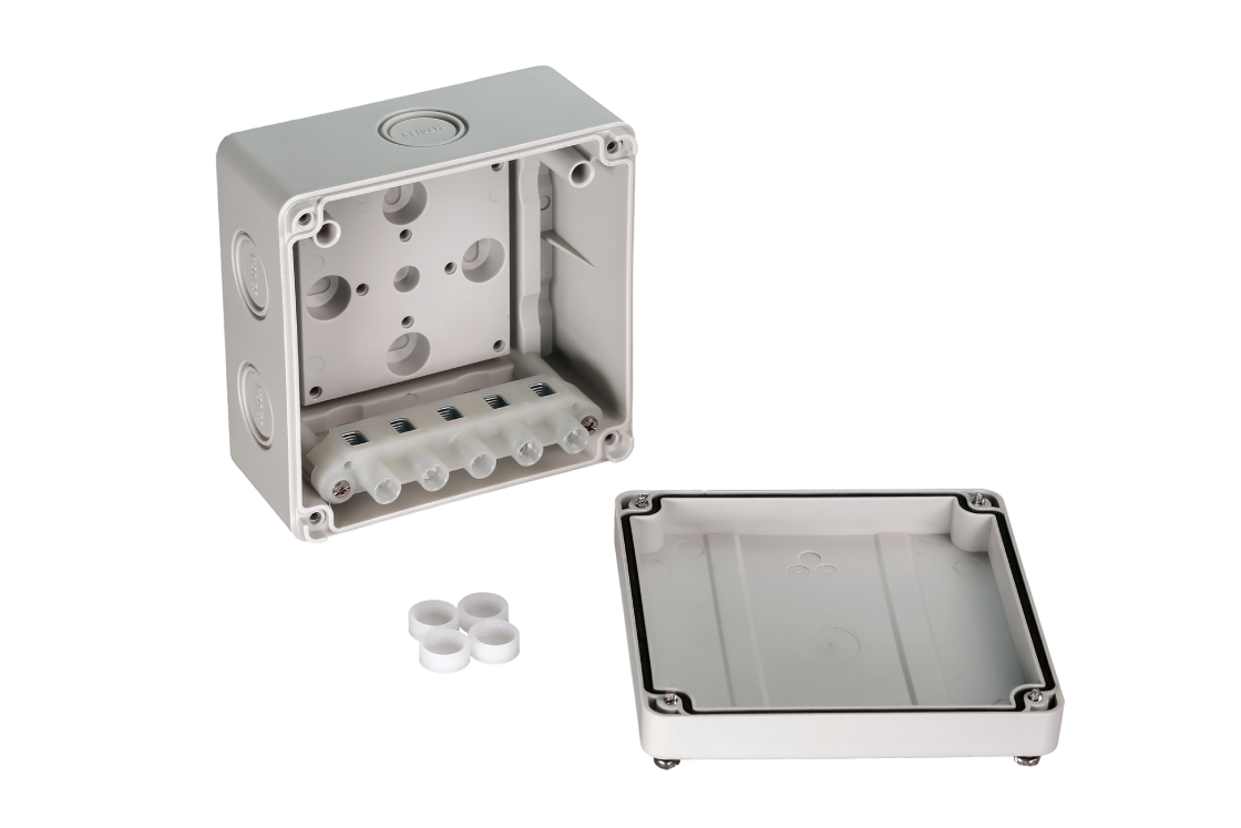 21RT0928R — Коробка распределительная Ridan M BOX, 110х110х67 мм, IP66/IP67, серая