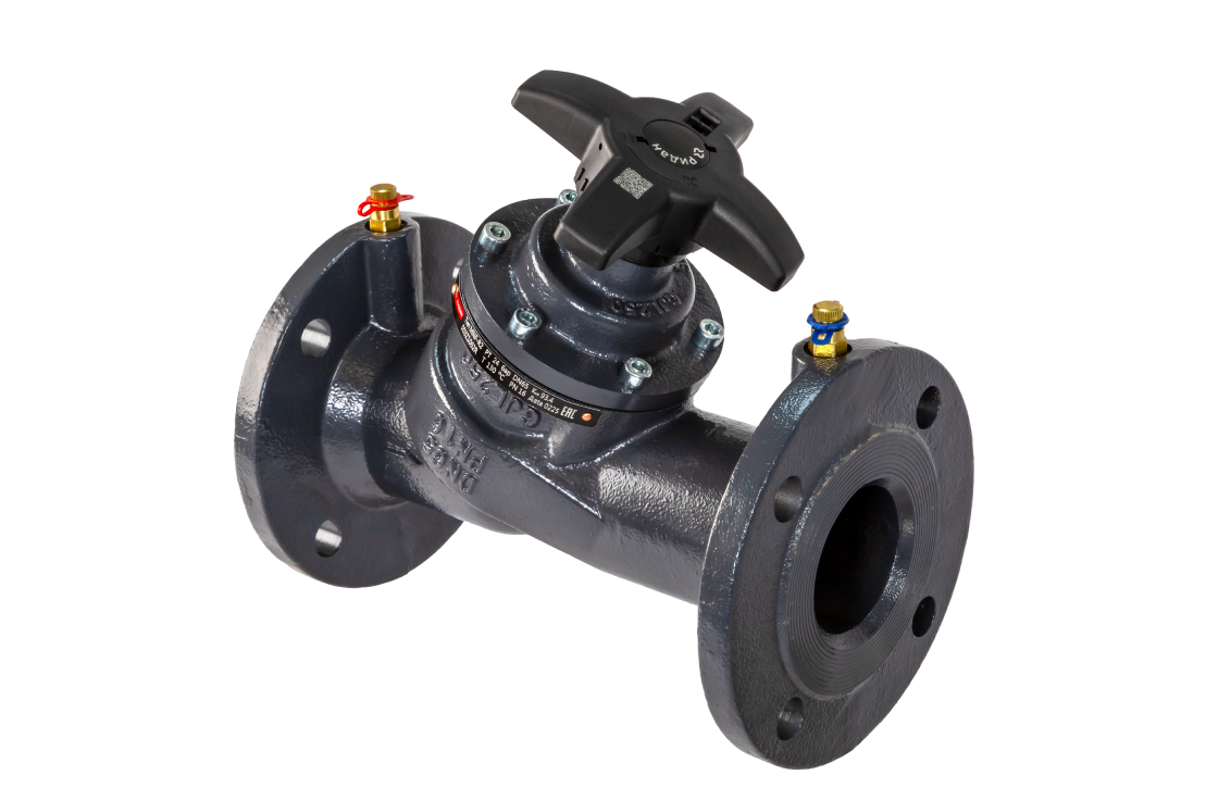 Ридан 003Z1064R — Ручной балансировочный клапан MNF-R2 DN100, фланцевый, PN16, Tmax 130 °C