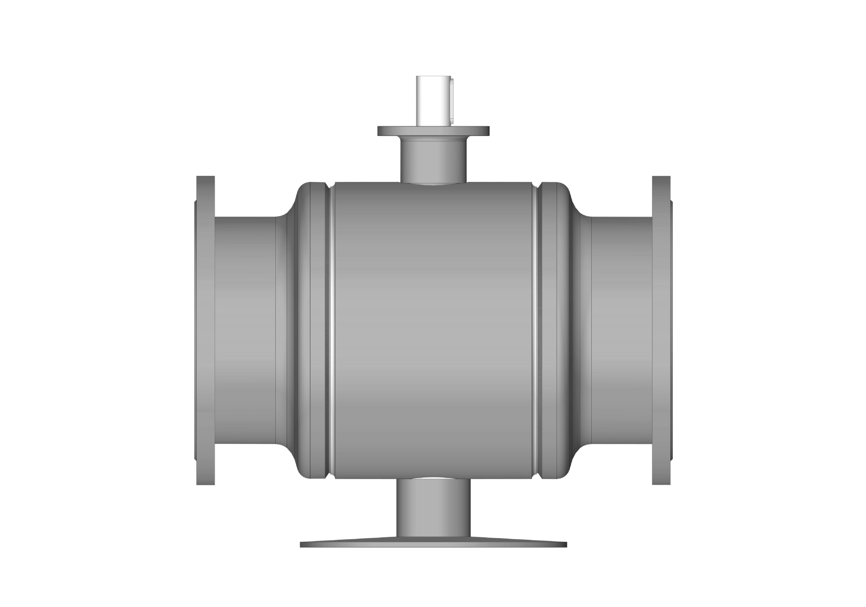Ридан RJIP Premium 065N0277GR — Кран шаровой FF DN400 PN16 GF (фланцевый, под привод, стандартный проход)