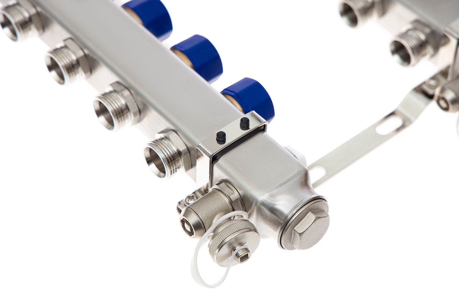 Ридан 088U0982R — Комплект коллекторов SSM-12R set с кронштейнами, ручным воздухоотводчиком, сливным краном и торцевой заглушкой, 12 контуров