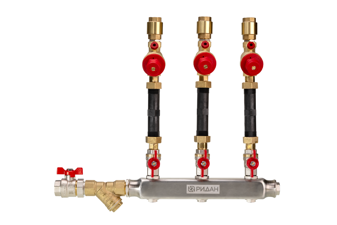 Узлы распределительные этажные для систем водоснабжения WDU.3R Ридан