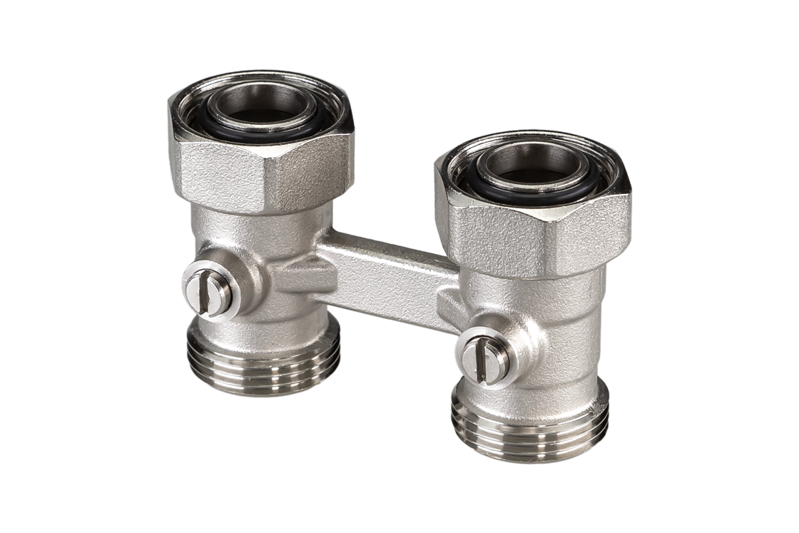 Ридан 013G4995R — Комплект для радиаторов с нижним подключением: клапан LV-KB (Ду20, 3/4, прямой) и терморегулятор TR 9001 Ultra